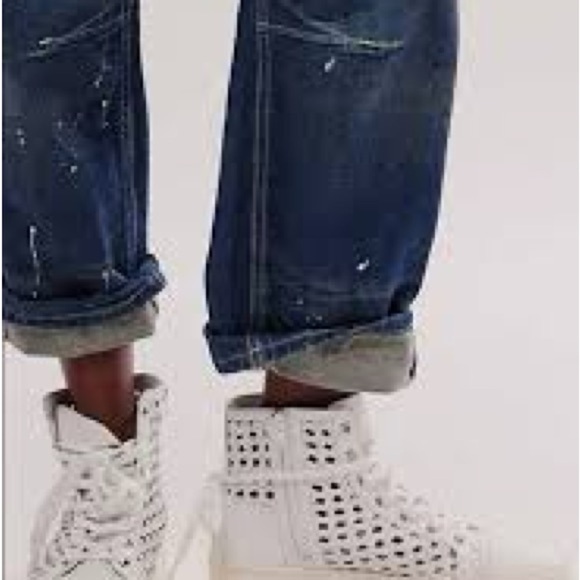 Free People Women's Hayes High-Top Oxford Sneakers - Picture 3 of 4